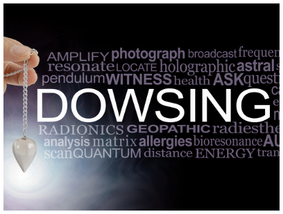 Dowsing Word Collage