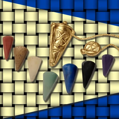 Chakra Crystal Pendulum Set.