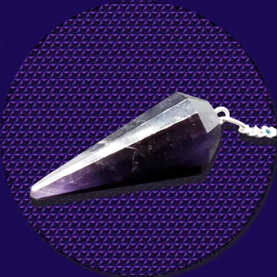 Amethys High Quality Crystal Pendulum.