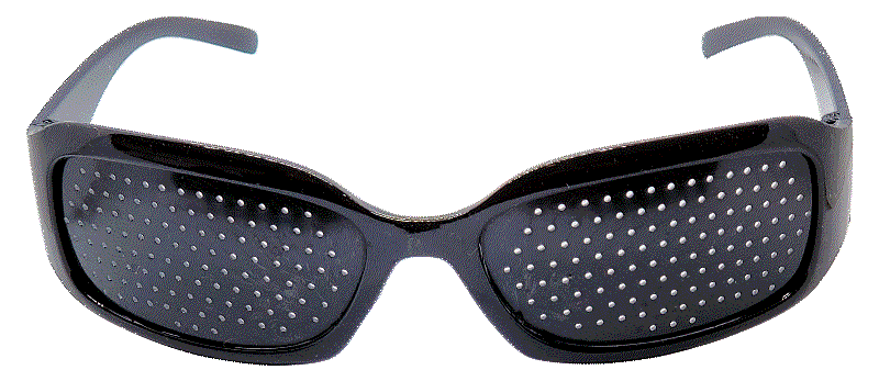 Aviator Style Pinhole Glasses for Myopia or Nearsightedness.