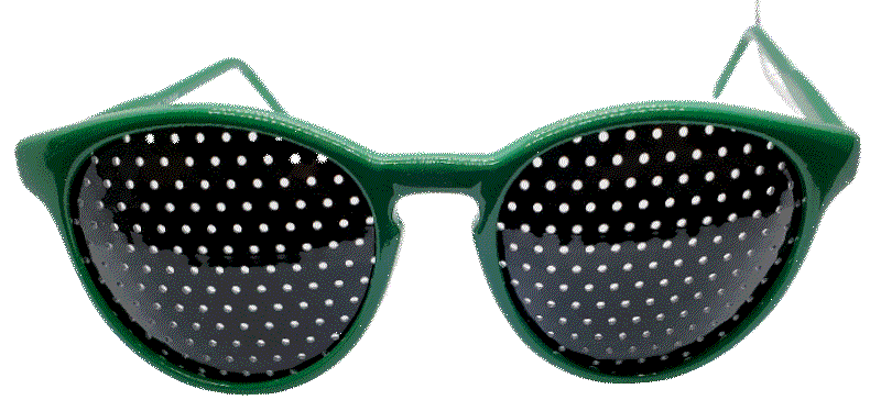 Children's Pinhole Glasses - Green