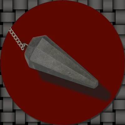 Hematite Crystal Pendulum.