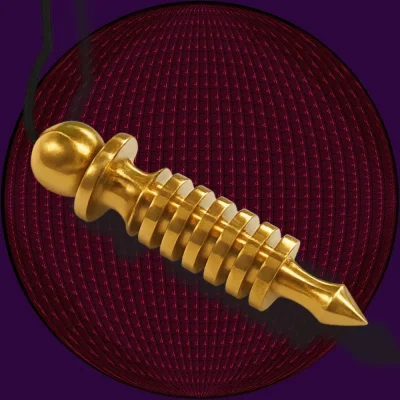 Super Isis Egyptian Brass Pendulum.