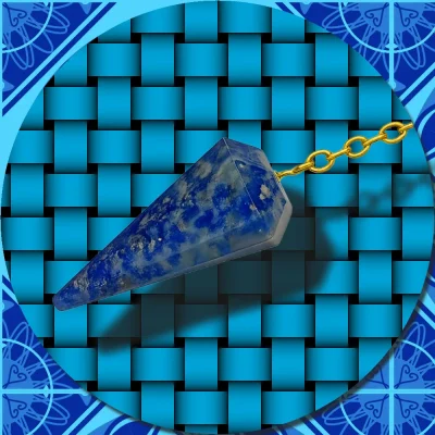 Lapis Lazuli Crystal Pendulum.