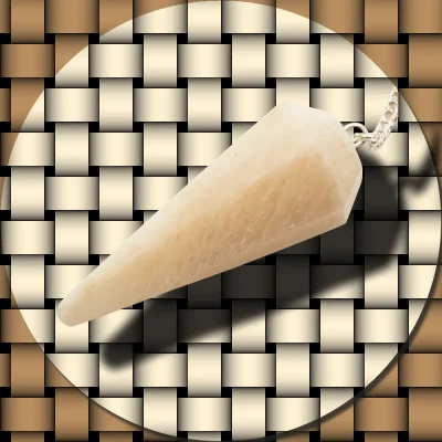 Moonstone Cream Crystal Pendulum.