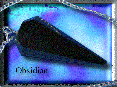 Obsidian Black Crystal Pendulum