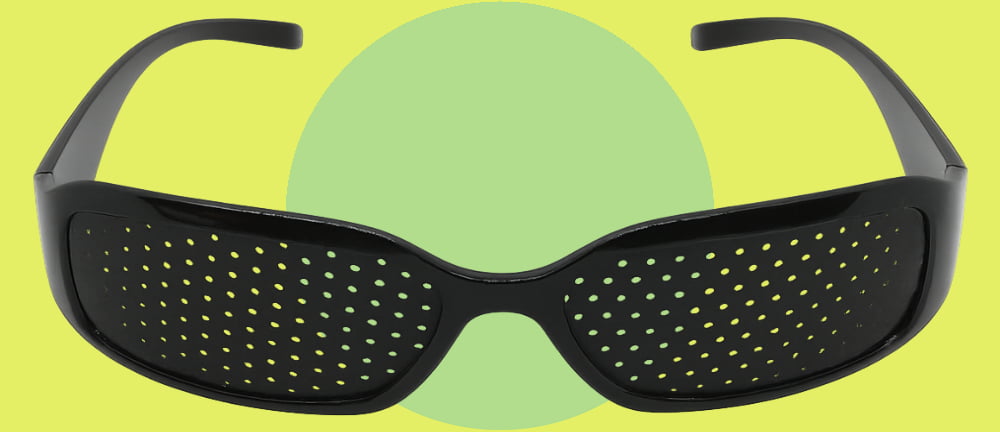 Sports Style Pinhole Glasses for Near and Farsighted Vision.
