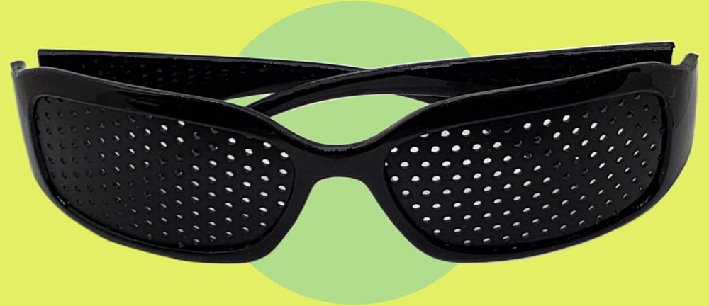 Sports Style Pinhole Glasses for Near and Farsighted Vision.