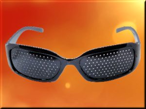 Aviator Style Pinhole Glasses for Myopia or Nearsighted Vision.