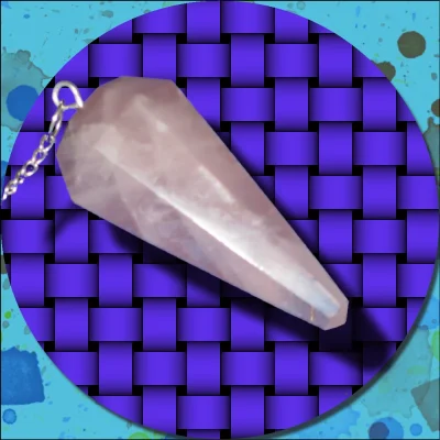 Rose Quartz High Quality Crystal Pendulum.