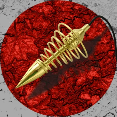 Pendulums 62 Spiral Left-Turn Brass Pendulum.