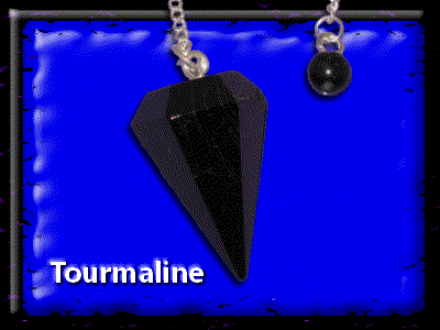 Tourmaline Black Crystal Pendulum