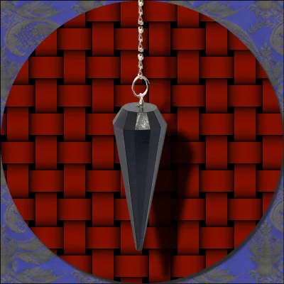 Tourmaline Black Crystal Pendulum.