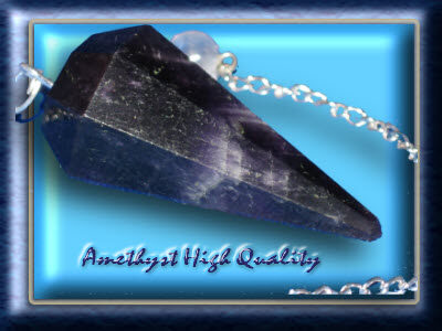 Amethyst High Quality Crystal Pendulum