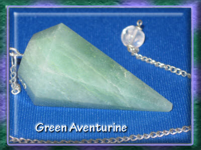 Aventurine Green Crystal Pendulum