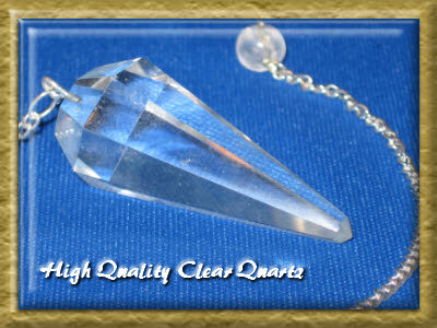 Clear Quartz High Quality Crystal Pendulum