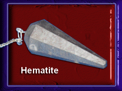Hematite Crystal Pendulum
