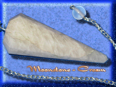 Moonstone Cream Crystal Pendulum
