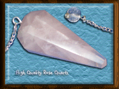Rose Quartz High Quality Crystal Pendulum