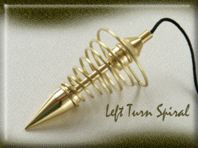 Spiral Left-Turn Brass Pendulum