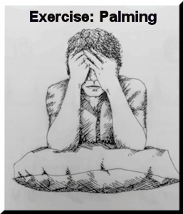 Eye exercise: Palming
