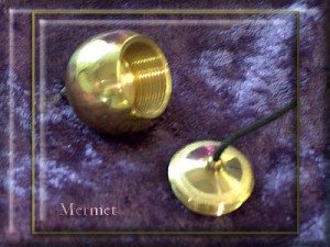Abbe Mermet Brass Pendulum with Witness Chamber
