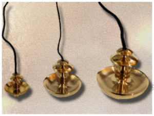 Small, Medium and Large Mer-Isis Brass Pendulums by Size and Weight
