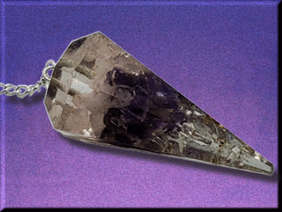 Orgone Rose Quartz Amethyst Crystal Pendulum