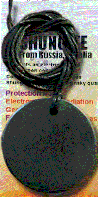 Shungite Round Pendant Karelian