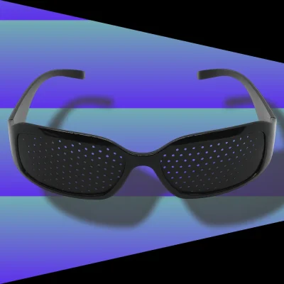 Pinhole Glasses - Unisex Sports Style for Near and Far Vision.