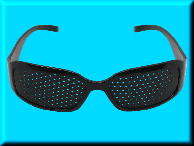 Pinhole Glasses Sports Style for Near and Farsighted Vision.
