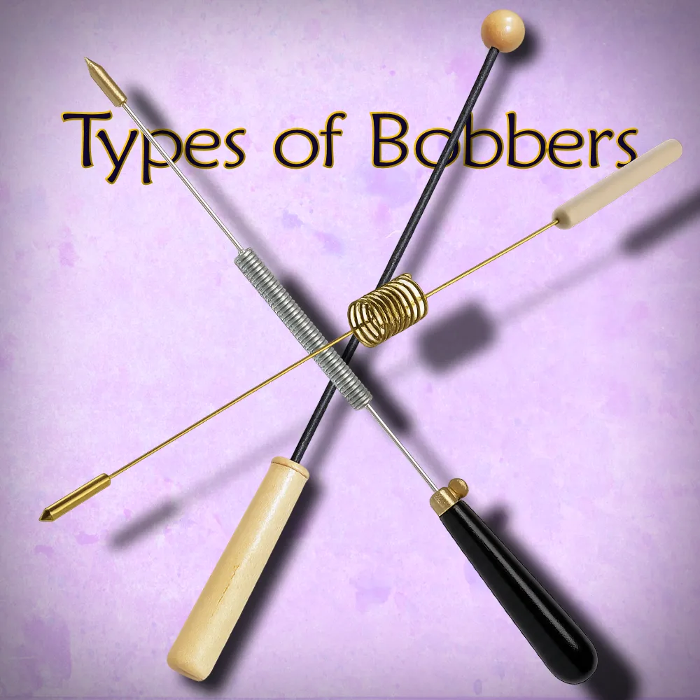 Understanding Pendulums and Dowsing Rods 5 Types of Bobbers: Top - Auraspring, Middle - Biotensor, Bottom - Simple Bobber.
