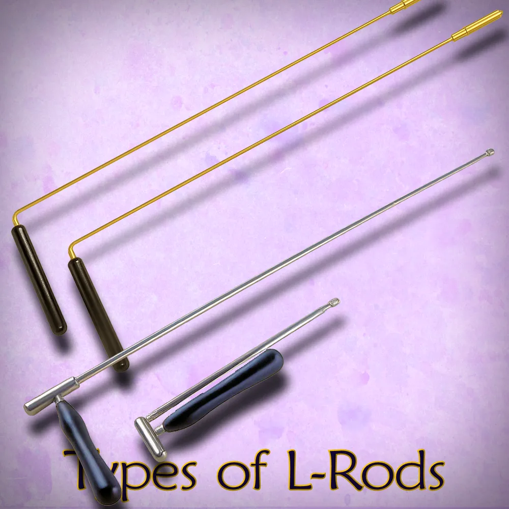 Understanding Pendulums and Dowsing Rods 4 Types of L-Rods: Spanish Resonator and Telescopic.